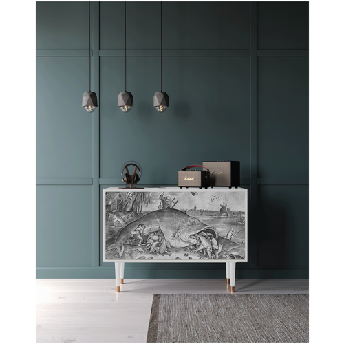  - STORYZ - BS4 Big Fish Eat Little Fish by Pieter Bruegel, 115 x 85 x 48 , ,  40990