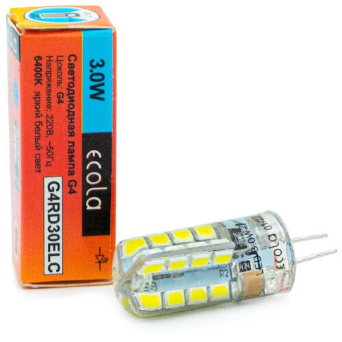  Ecola G4 LED, 3W 4200K  - - Corn Micro 220V 6400K 320 40x15,  95