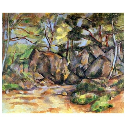        (Forest landscape rocks)   36. x 30.,  1130