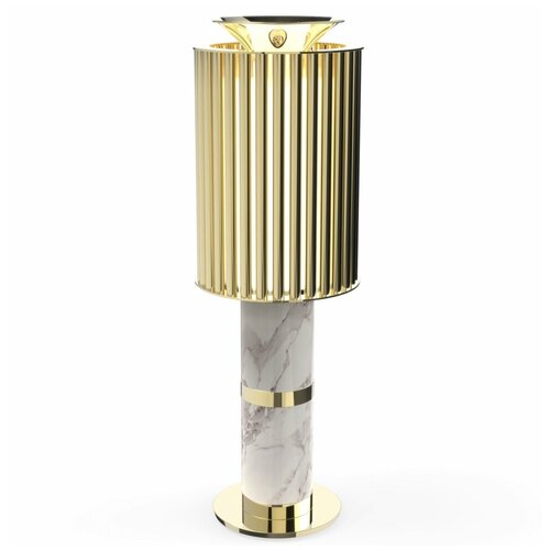   Donna Table Light in Brass with White Marble Base,  51200