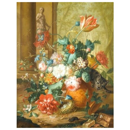        (Flowers in a vase) 22   40. x 52.,  1760  