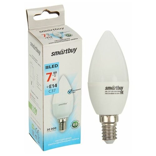 Smartbuy  c Smartbuy, C37, E14, 7 , 4000 ,   ,  258