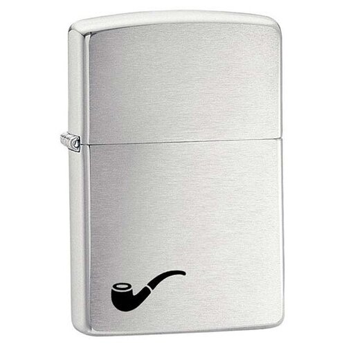    ZIPPO   200PL   Brushed Chrome,  3800