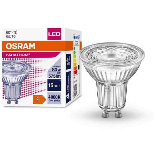 Osram / Ledvance PARATHOM PAR16 80 60 6.9 W/4000 K GU10,  752