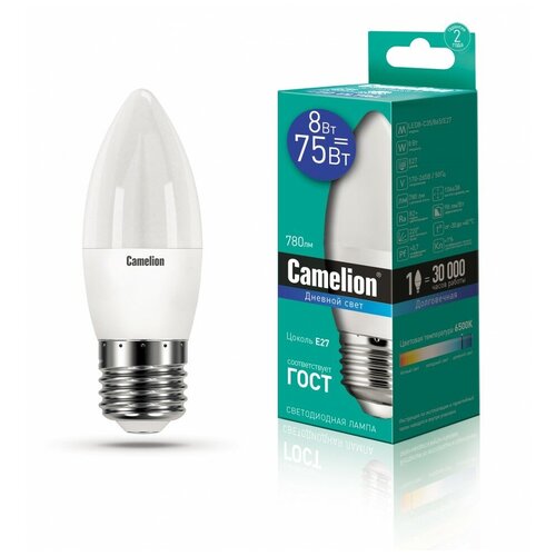   8W E27   LED8-35/865/E27 (8W=75  780Lm 220) Camelion,  264 CAMELION