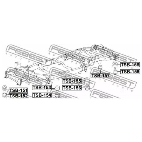 ������� ���� FEBEST TSB151 | ���� �� 1 �� | ����������� ����� 1, ���� 1680�