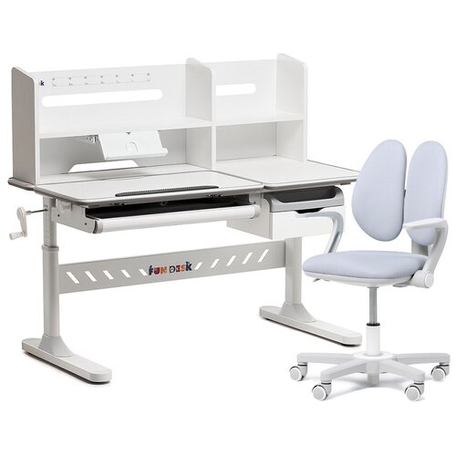  - Fundesk Fiore ll Grey +   Fundesk Mente Grey,  36390