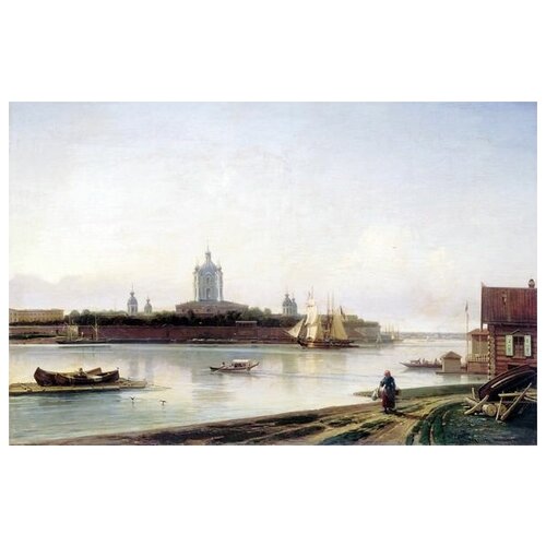          (View of the Smolny Convent from the Great Ohta) 1   46. x 30.,  1350