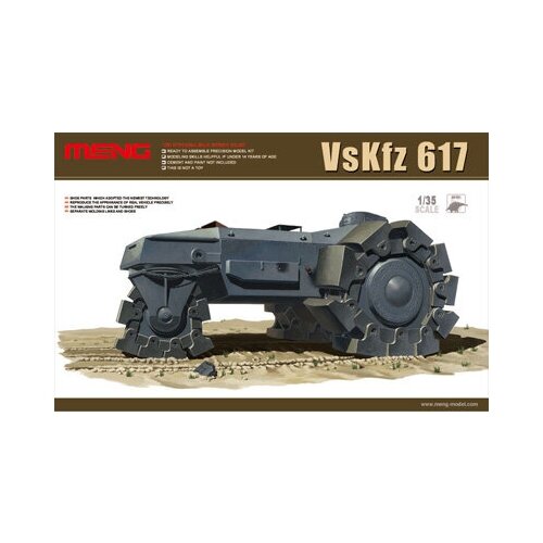 MENG SS-001 противоминный каток VsKfz 617 Minenrаumer 1/35, цена 14601р