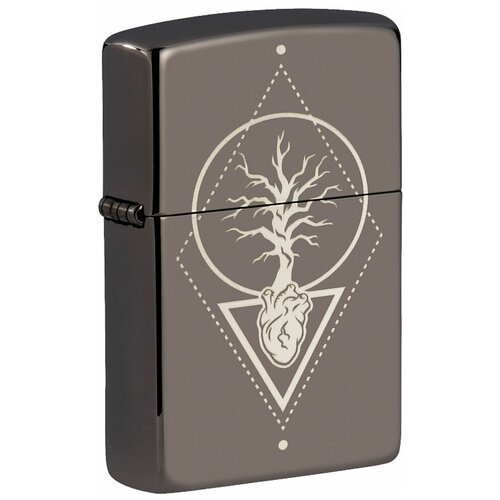    ZIPPO Classic 49687 Heart of Tree Design  Black Ice -  ,  5170