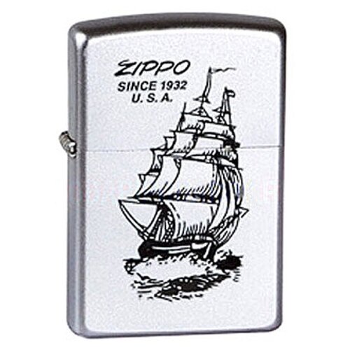    Satin Chrome Zippo . 205 Boat,  4422