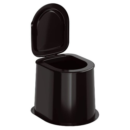 Туалет дачный Альтернатива Эконом, 47x55.3x47 см, полипропилен, цвет черный, цена 1344р