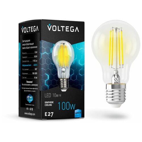 // Voltega    Voltega E27 10W 4000  VG10-1E27cold10W-F 7101,  255