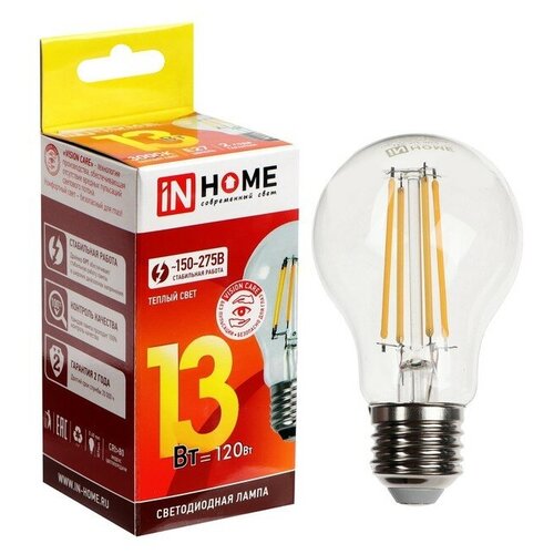   IN HOME LED-A60-deco, 13 , 230 , 27, 3000 , 1370 ,  9527842,  293