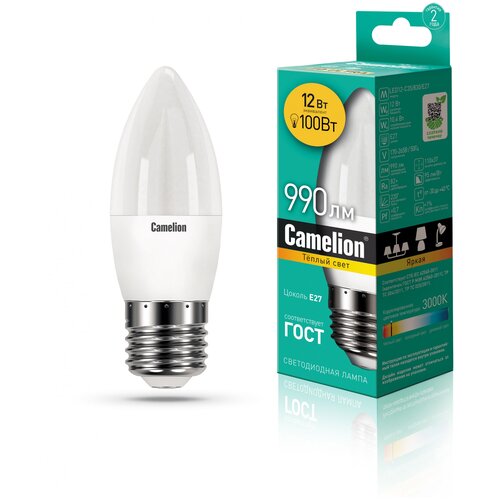   Camelion LED12-C35/830/E27,  152