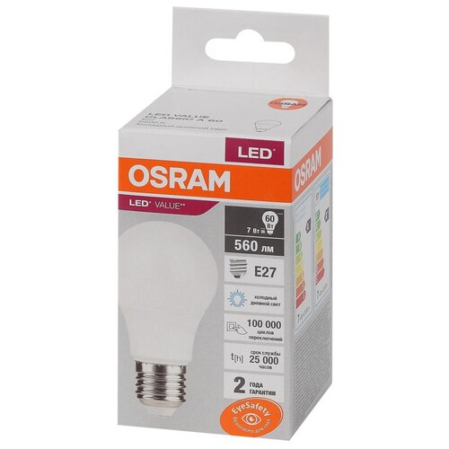    OSRAM LED Value A, 560, 7 ( 60), 6500,  140 Osram