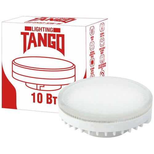   10W GX53 LED 6000K 220V 75*27mm (TANGO LED-GX53-10W-WW) TANGO,  100