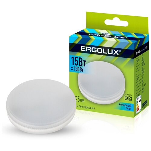    Ergolux LED-GX53-15W-4000K,   10 ,  1809