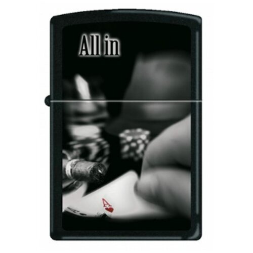  Zippo 218  All in Black Matte,  5210