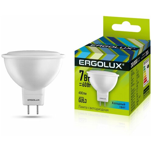   6   Ergolux LED 7W 4000 ( ) GU5.3,  589