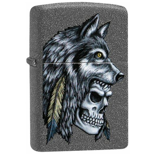 Zippo  Zippo 29863 Wolf Skull Feather Design,  4430