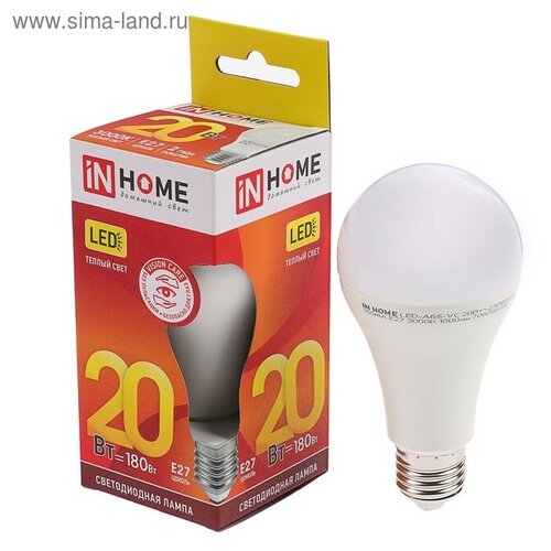   IN HOME LED-A60-VC, 27, 20 , 230 , 3000 , 1900 ,  265 InHome