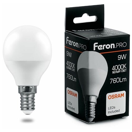    Feron.PRO LB-1409  E14 9W 4000K 38078,  256 Feron