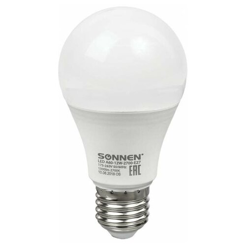   SONNEN, 12 (100) ,  27, ,   , 30000 , LED A60-12W-2700-E27, 453697,  99