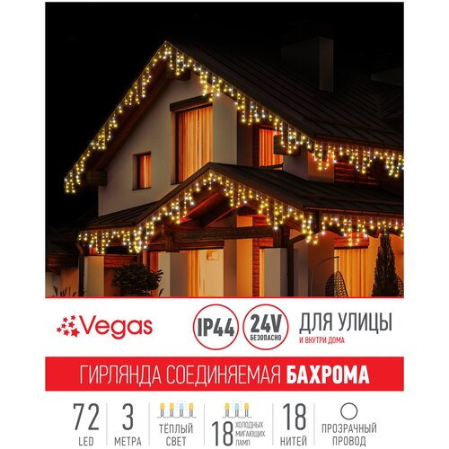 ���������������-����������� VEGAS ������� 72 ������ LED ����, 18 �����, ���������� ������ 55011, ���� 4094�
