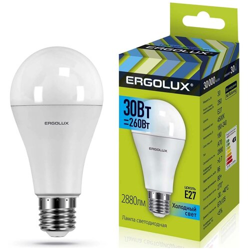   10   Ergolux LED-A70-30W-E27-4K,  1945