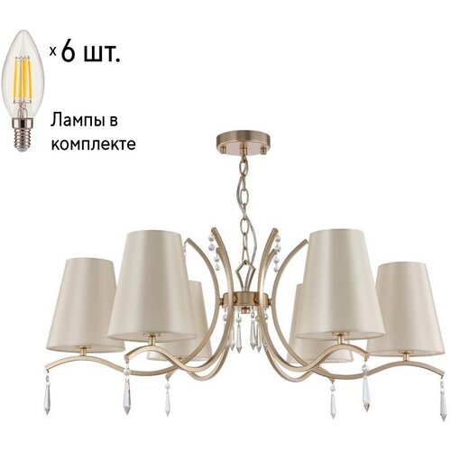   Crystal Lux   RENATA RENATA SP6 GOLD+Lamps E14 ,  14900