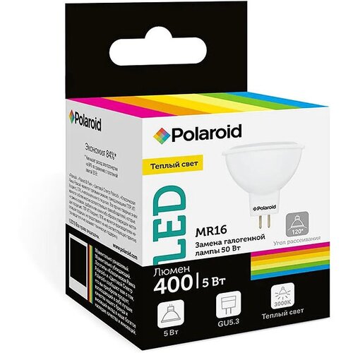   Polaroid 220V MR16 5W 3000K GU5.3 400lm,  149