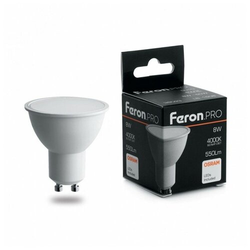 Feron  , (8W) 230V GU10 6400K MR16, LB-1608 1 .,  571