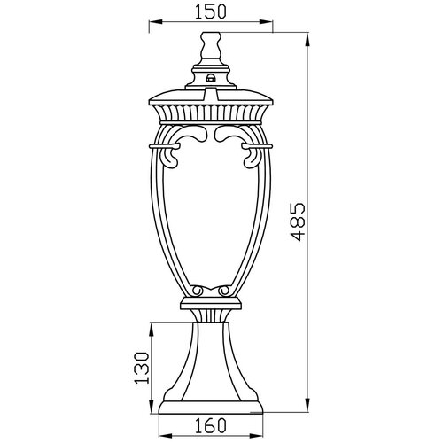   Outdoor Fleur, O414FL-01GB, 60W, E27,  4750