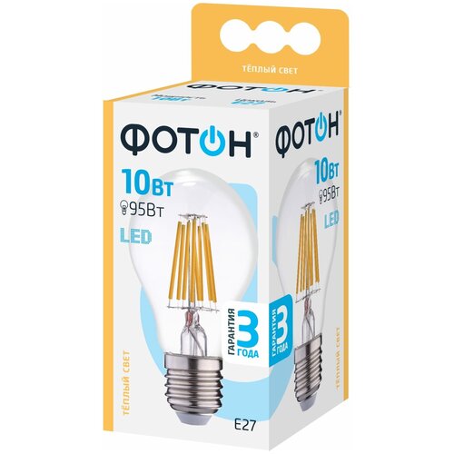    FOTON LIGHTING FL-LED Filament A60 10W E27 3000,  319 Foton Lighting